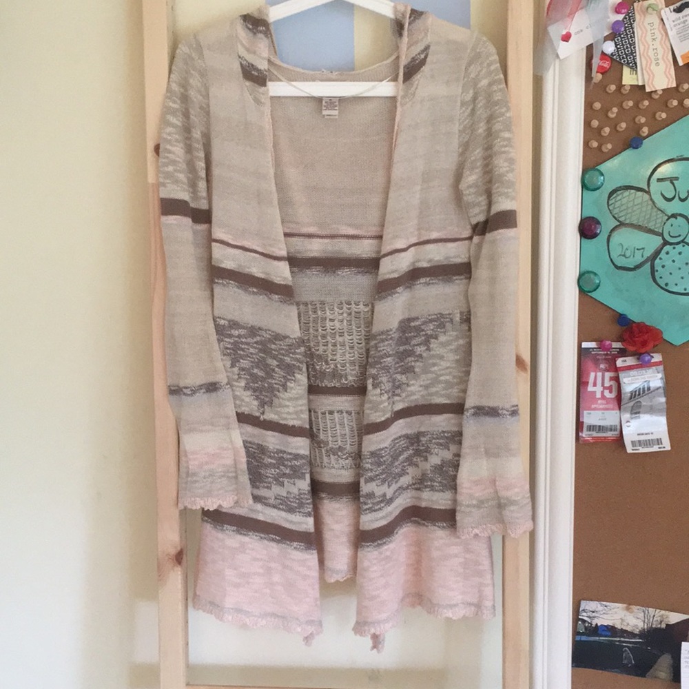 Patterned casual cardigan
